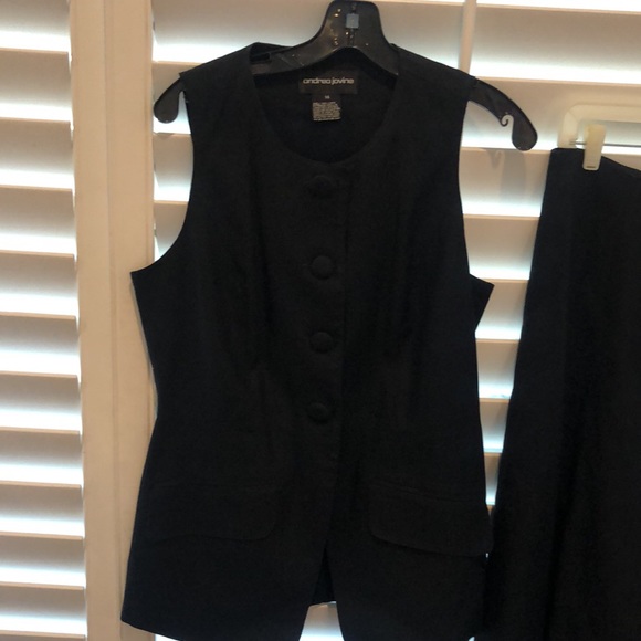 Black linen A line skirt. Matching sleeveless top listed separately. Good outfit - Picture 4 of 8